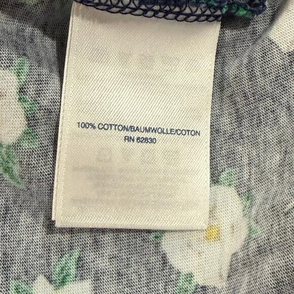 Draper James x Lands' End Blue Floral Shift Dress Petites Size Medium - Picture 7 of 7